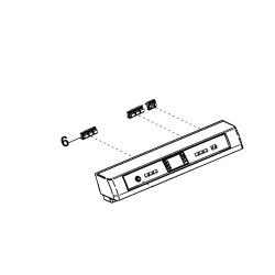 Ensemble touches repère 6 d'origine ARISTON HOTPOINT C00298042