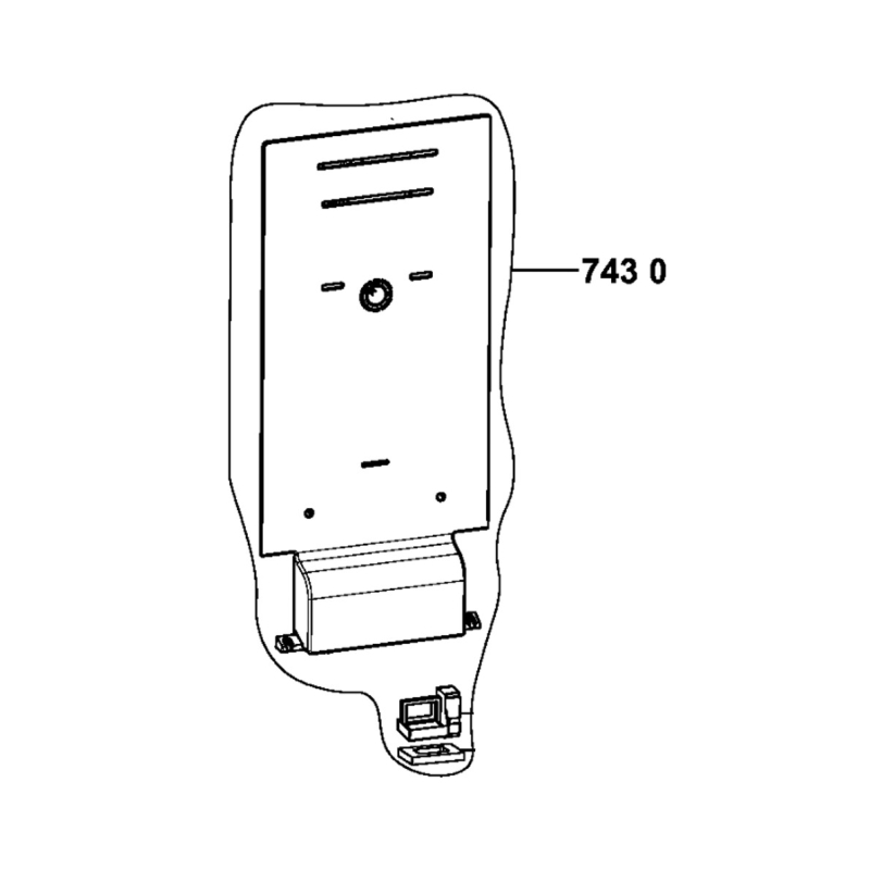 Multiflow 2.01m tnf var d'origine WHIRLPOOL C00849590