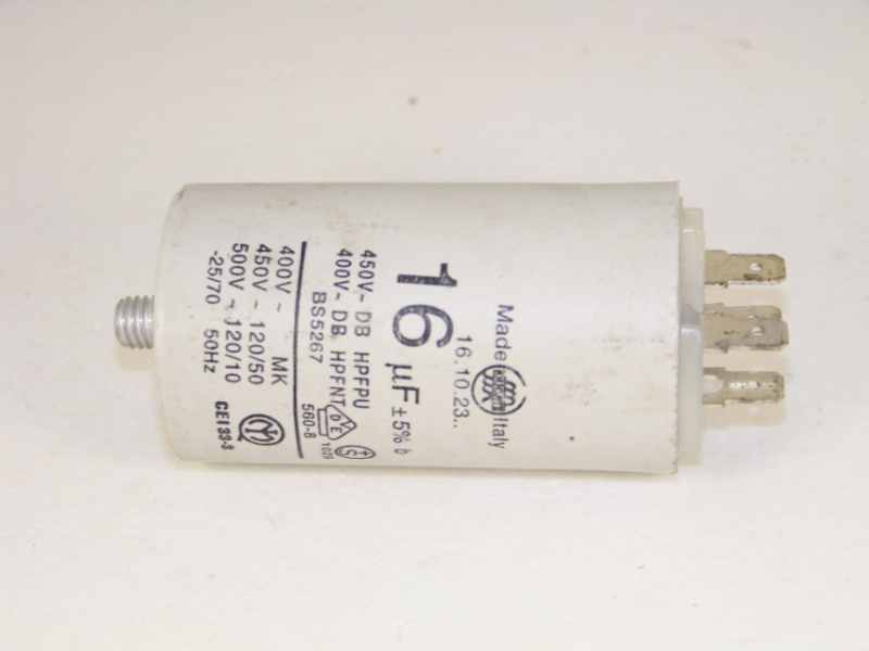 Condensateur 16 mf pour Lave-linge INDESIT C00013582