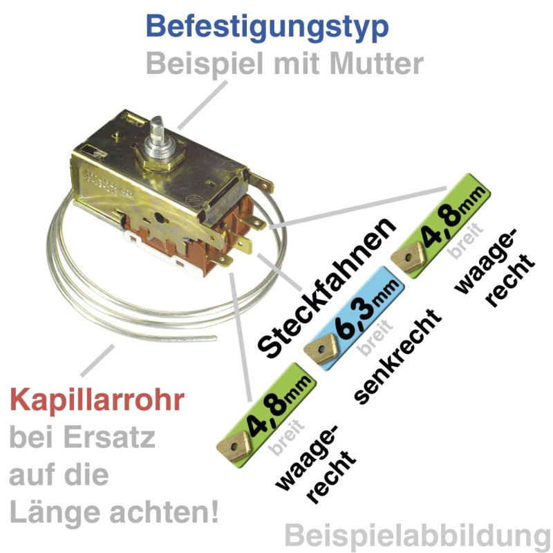 Bauknecht Whirlpool 480131100526 Thermostat de refroidissement K59-S1895/500 Ranco et autres modèles
