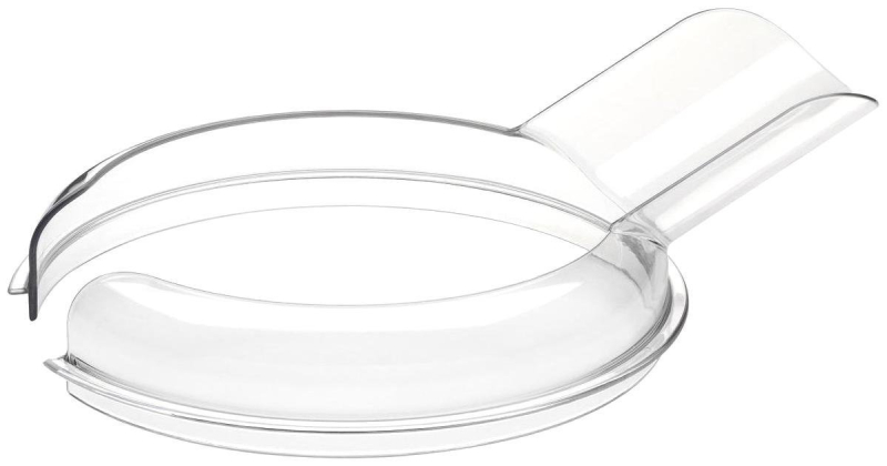 Smeg, Couvercle Verseur Anti-éclaboussures SMPS01, Aaccessoire Robot Pâtissier, avec Bec Verseur, Corps en Plastique Transparent