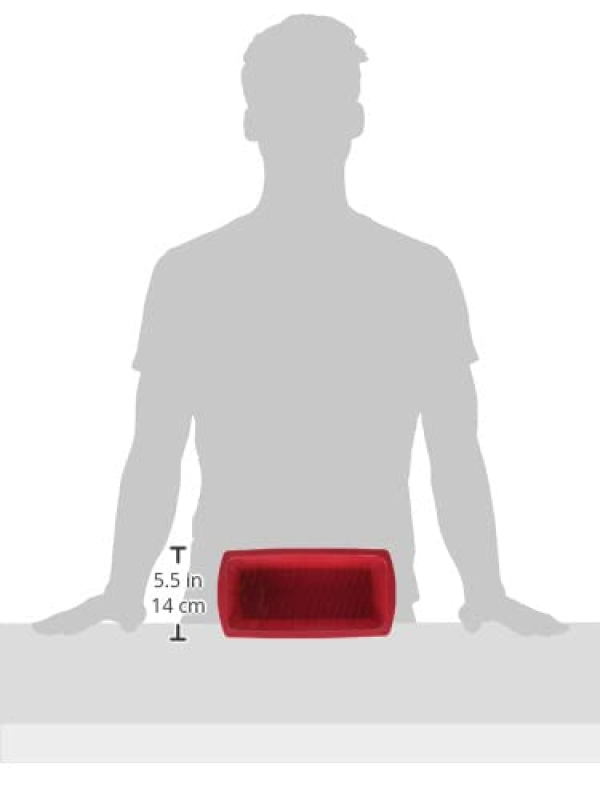 Crealys 513004 Moule à Cake en Silicone Candy Rouge 25 x 12 x 6 cm