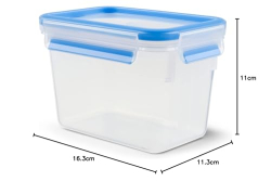 Tefal 3100518013 MASTERSEAL Fresh Boîte de conservation alimentaire Plastique Bleu 16,3 x 11,3 x 11 cm 1,1 L