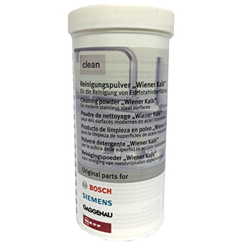 BSH Bosch Siemens - Poudre de nettoyage pour surfaces en acier inoxydable