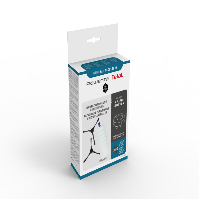 Filtre haute performance + brosse latérale ZR185002 - Compatible X-Plorer S65 & 65+ / 70 & 70+ / 75S & 75S+ / 140 & 140+