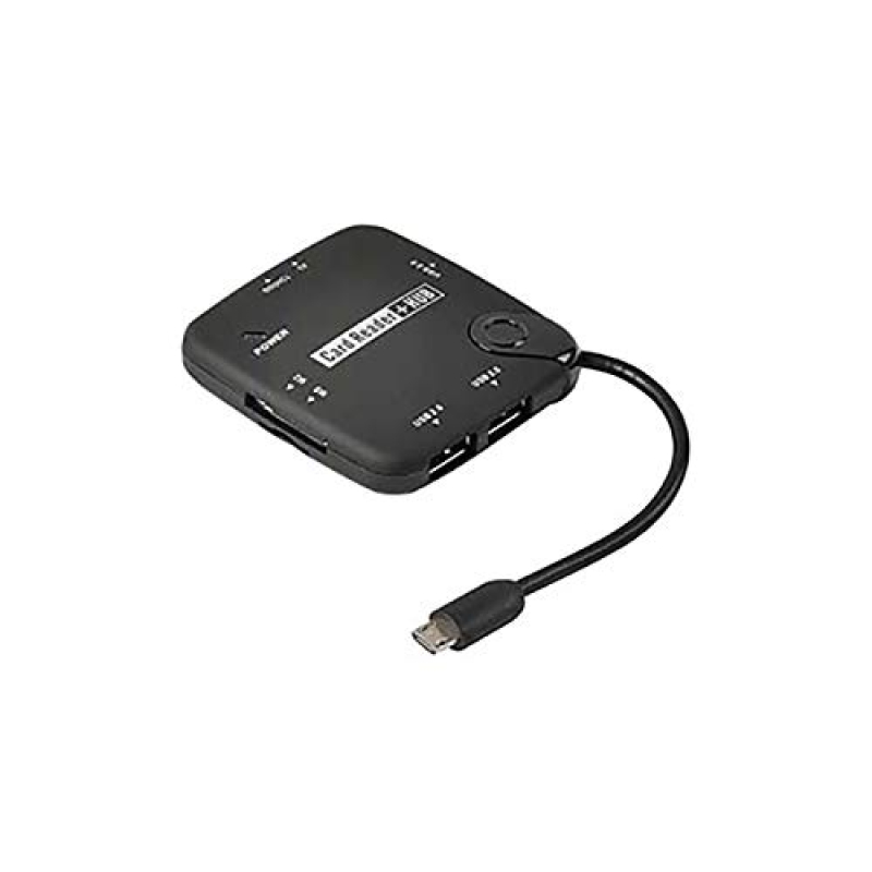 LECTEUR MULTI-CARTES / Micro USB Mâle 3 USB + 1 SD + 1 T-Flash + 1 M2 + 1 MS / MS Duo Erard 722494
