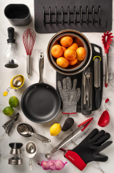 Cuisipro 74708605 Pince en Silicone 24 cm Rouge