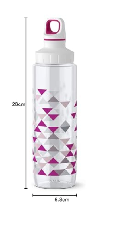EMSA DRINK2GO TRITAN, Gourde De 0,7L, Motif Triangle