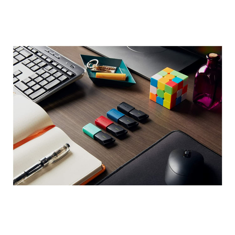 Kingston DataTraveler Exodia M Clé USB 3.2 Gen 1 DTXM/64GB - avec capuchon mobile (Noir + Bleu)