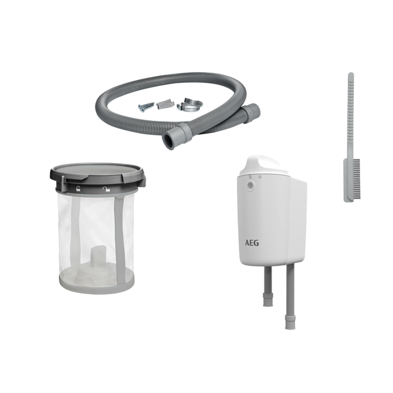 AEG Filtre micro plastique A9WHMIC1 - Compatible avec tous les types de machines à laver et sèche-linge avec drain connecté.