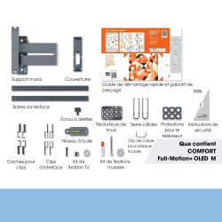 Vogel's TVM 3465 OLED Support Mural TV orientable pour téléviseurs 32-65 Pouces, Max. 25 kg, Pivotant jusqu'à 180º, Support TV T