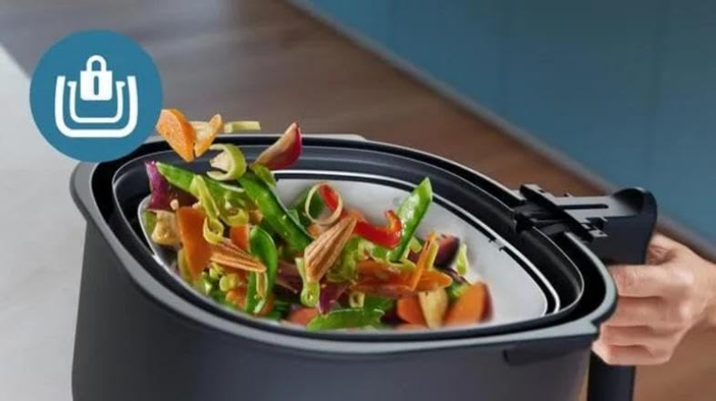 Plateau 2 en 1 pour cuisson à la vapeur et sauté compatible avec AF Philips HD9960 00 Inox