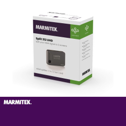 Splitter HDMI 4K60 - Marmitek Split 312 UHD - 1 Entrée / 2 Sorties - Ultra HD - 4K60 - Répartiteur et Duplicateur HDMI - 3840 x 