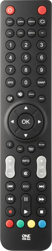 One For All Télécommande de remplacement TV Sharp - Fonctionne avec toutes les télévisions Sharp - Télécommande de remplacement 