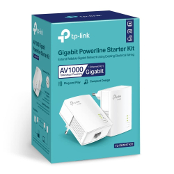 TP-Link CPL 1000Mbps avec 1 Port Gigabit et Prise Intégrée - idéale pour Profiter du Service Multi-TV à la Maison, Compatible To