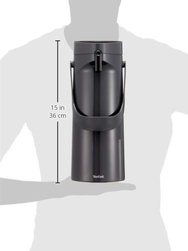 Tefal Ponza K31401 Bouteille isotherme en polypropylène Noir 1,9 l 12 h 24 h