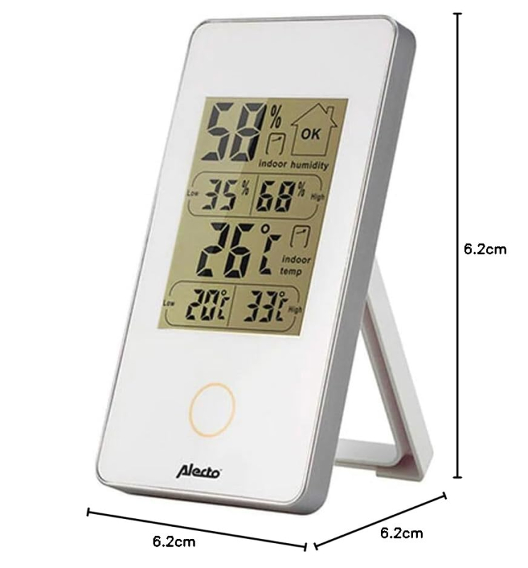 Alecto WS-75 - Thermomètre/hygromètre numérique, Mesure la température et l'humidité dans Les environnements intérieurs, Fonctio