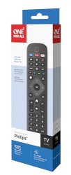 One For All Télécommande de Remplacement Philips - Fonctionne avec Toutes Les télévisions Philips - Télécommande de Remplacement