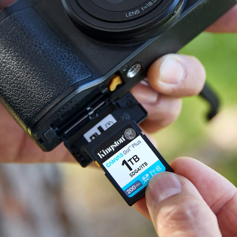 Kingston Canvas Go Plus SDXC Memory Card Gen4 200MB/s C10 UHS-I U3 V30 128GB-SDG4/128GB