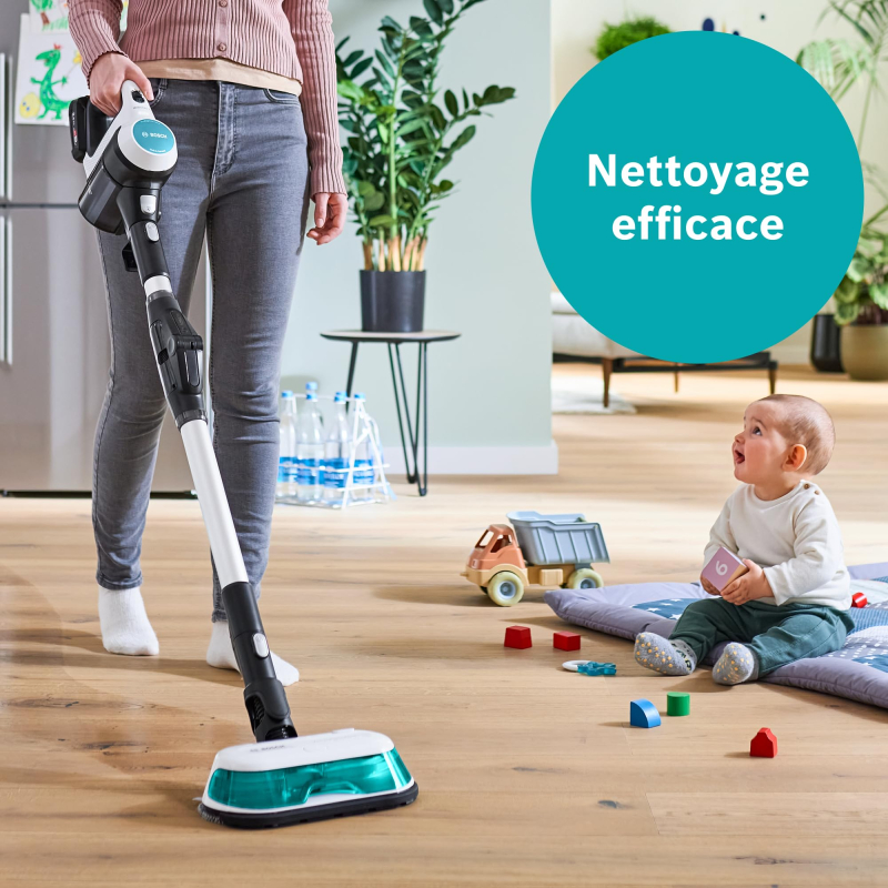 Bosch, coussins rotatifs de nettoyage en microfibres, pour la brosse Aqua ProHygiène 2en1 et Unlimited 7 ProHygiène Brosse Aqua,