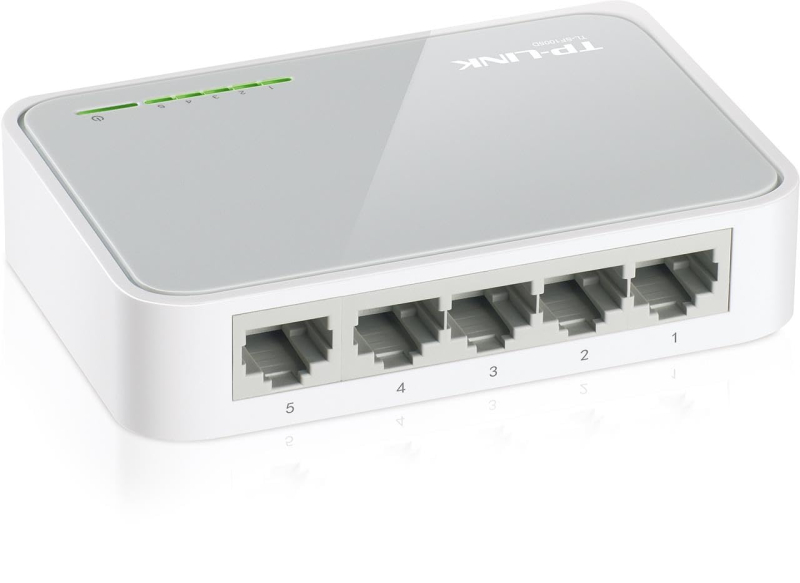 TP-Link TL-SF1005D Switch Ethernet Réseau 5 ports 10/100 Mbps, ports RJ45, hub rj45, auto-MDI/MDIX, installation plug and play