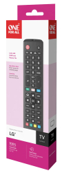 One For All Télécommande de Remplacement LG - Fonctionne avec Toutes Les télévisions LG - Télécommande de Remplacement idéal URC