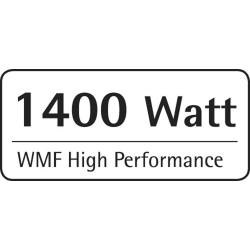 WMF Service à fondue électrique, 1400 W, 8 personnes, Récipient en inox, 8 fourchettes à fondue en Inox 18/10 Cromargan, Haute p