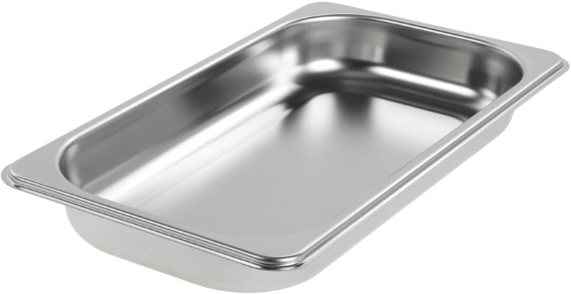 Bac de cuisson GN en acier inoxydable, taille S, non perforé, 325 x 176 x 40 mm