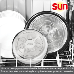 Tefal Ingenio Lot de 2 poêles 24/28 cm, Poignée amovible, Non induction, Revêtement antiadhésif, Empilable, Compatible lave-vais