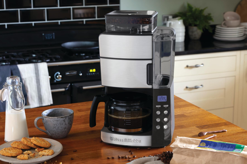 Russell Hobbs Verseuse en verre de rechange [pour machine à café Grind & Brew 25610-56] Verseuse en verre pour machine à café fi