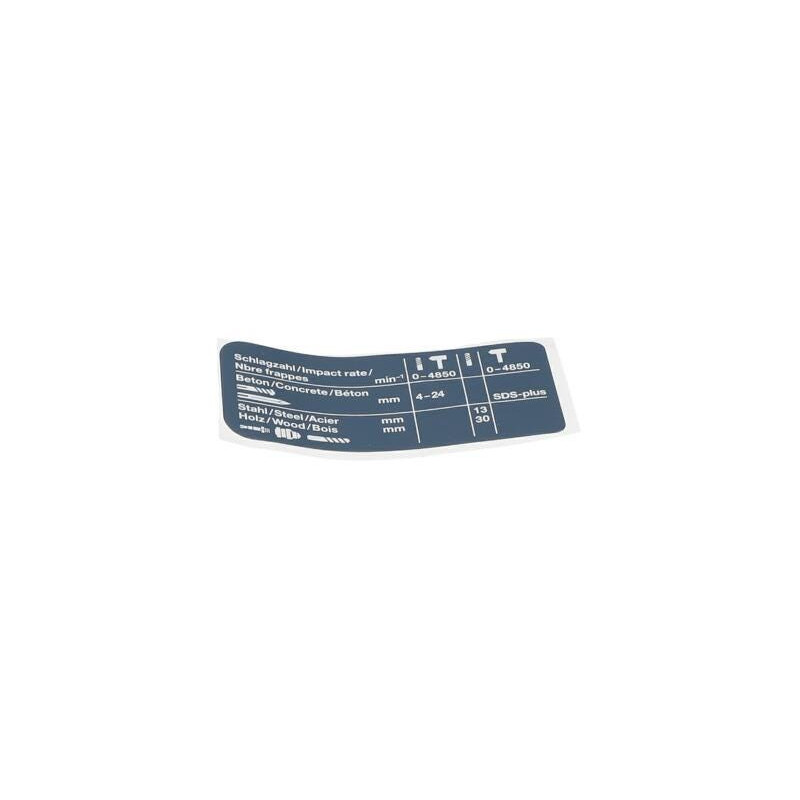 Plaquette indicatrice pour Marteau perforateur BOSCH OUTILLAGES - 1611110563