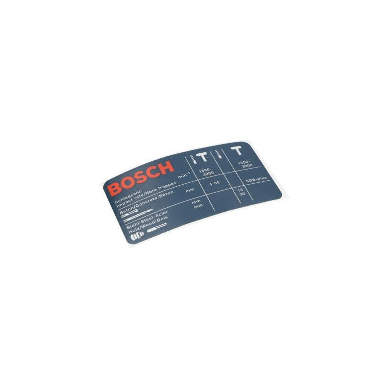Plaquette indicatrice pour Marteau perforateur BOSCH OUTILLAGES - 1611110634