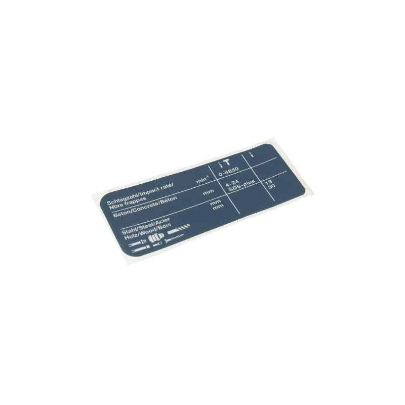 Plaquette indicatrice pour Marteau perforateur BOSCH OUTILLAGES - 1611110660