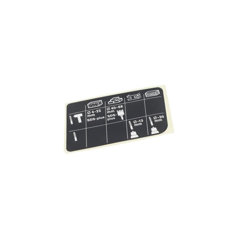 Plaquette indicatrice pour Marteau perforateur BOSCH OUTILLAGES - 1611110A79