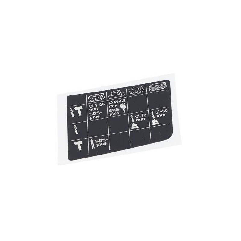 Plaquette indicatrice pour Marteau perforateur BOSCH OUTILLAGES - 1611110X17