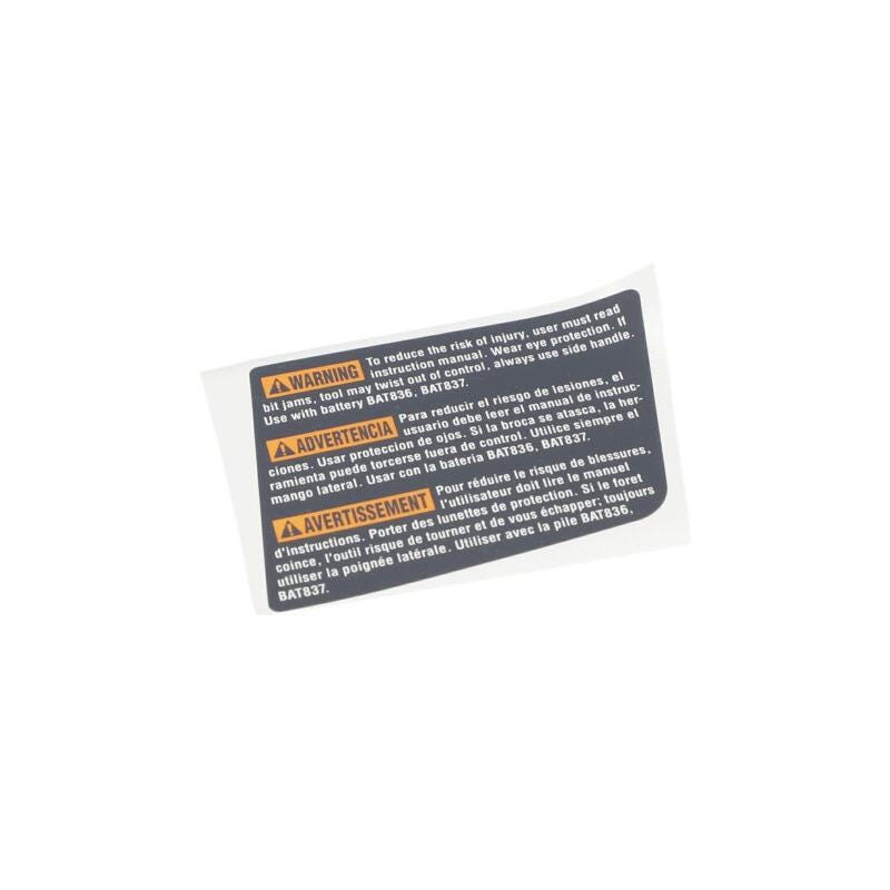 Plaquette indicatrice pour Marteau perforateur BOSCH OUTILLAGES - 1611110Y45