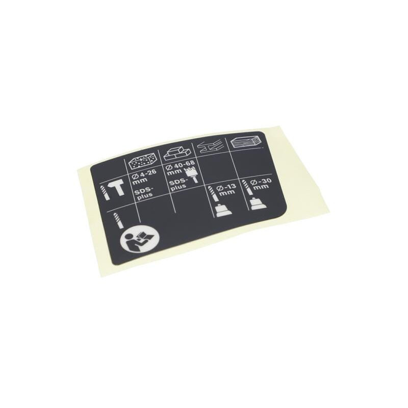 Plaquette indicatrice pour Marteau perforateur BOSCH OUTILLAGES - 1611110Y46