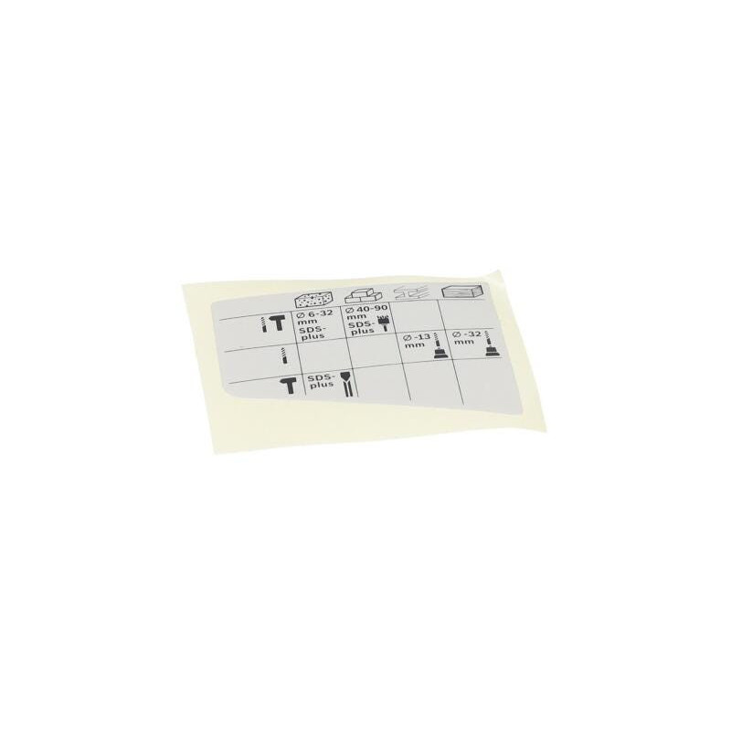 Plaquette indicatrice pour Marteau perforateur BOSCH OUTILLAGES - 1611110Z49