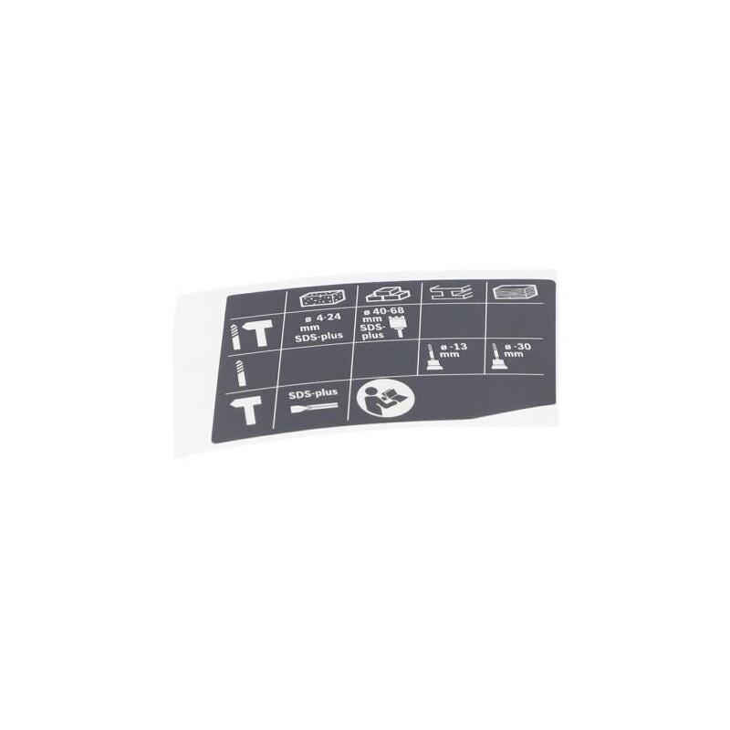 Plaquette indicatrice pour Marteau perforateur BOSCH OUTILLAGES - 1619P12827
