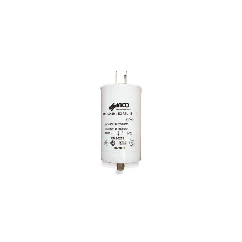 10,0UF-400/450V CONDENSATEUR FIXATION ÉCROU CENTRAL