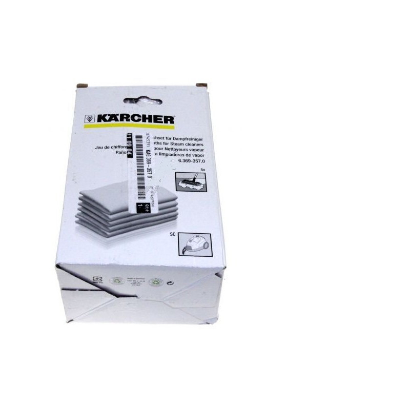 63693570 LOT DE 5 CHIFFONS KARCHER