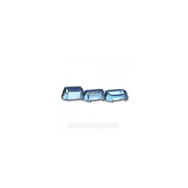 jeu de 3 peignes bleu