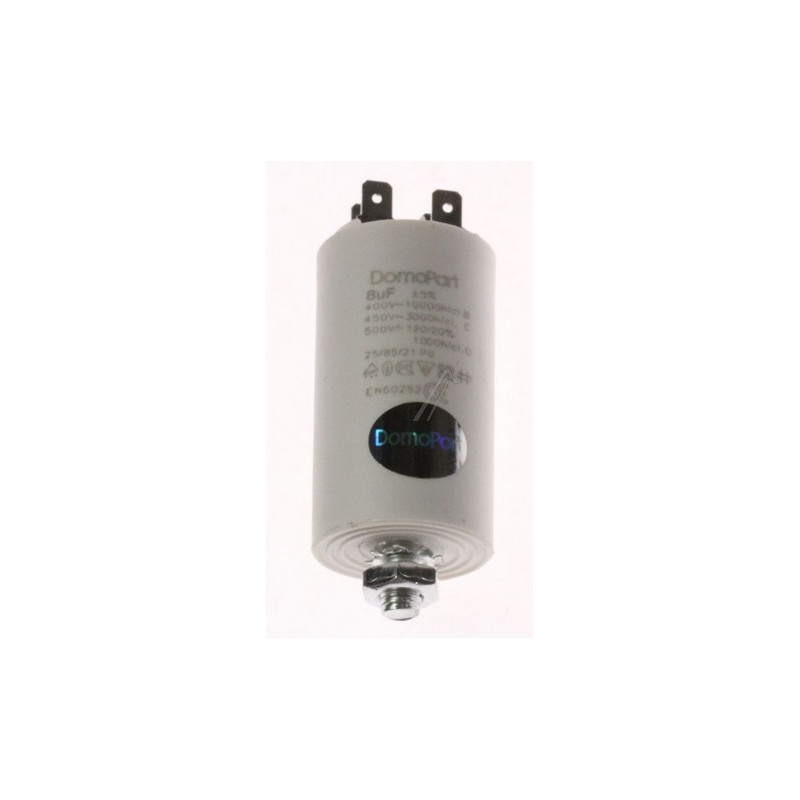 8,0UF-400/450V CONDENSATEUR FIXATION ÉCROU CENTRAL POUR MOTEUR