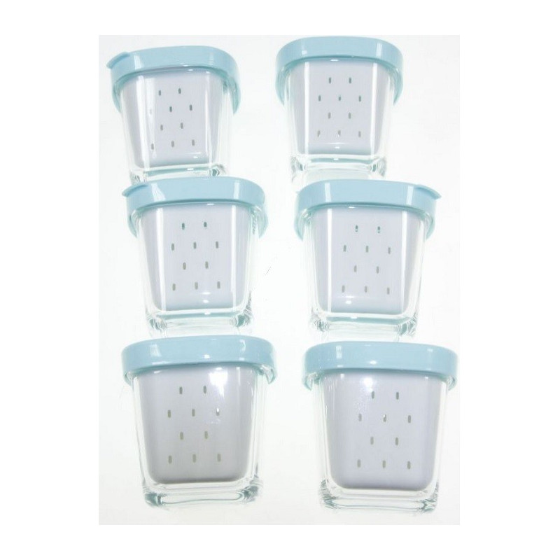 COFFRET DE 6 POTS AVEC ÉGOUTOIR DELICES BOX POUR YAOURTIERE SEB