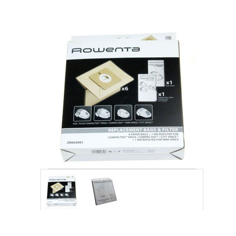 SACS (x6)+FILTRE POUR ASPIRATEUR MOULINEX