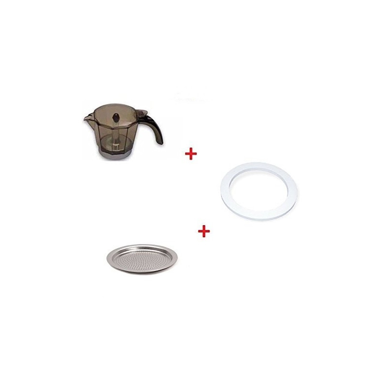 KIT VERSEUSE 2 À 4 TASSES + FILTRE + JOINT POUR CAFETIÈRE DELONGHI
