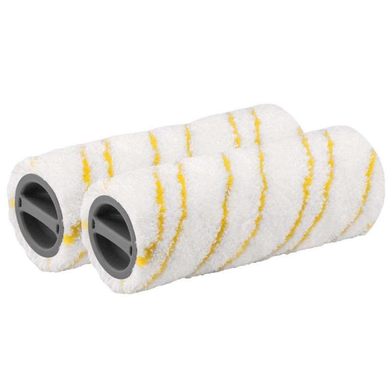 Lot de 2 rouleaux pour nettoyeur balai karcher FC3, FC5
