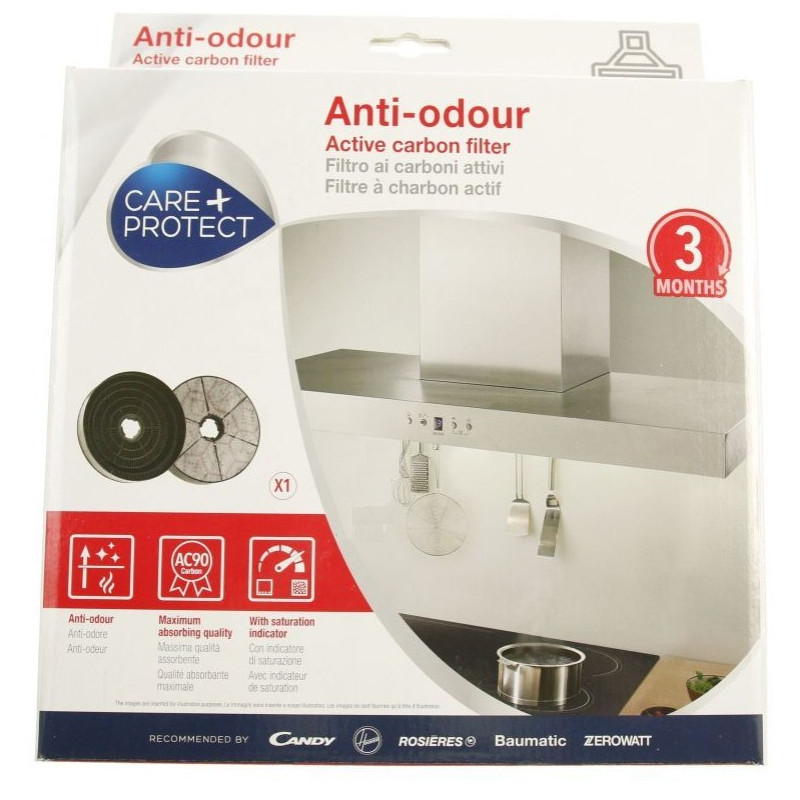 FILTRE CHARBON CP178 X1 POUR HOTTE ROSIERES