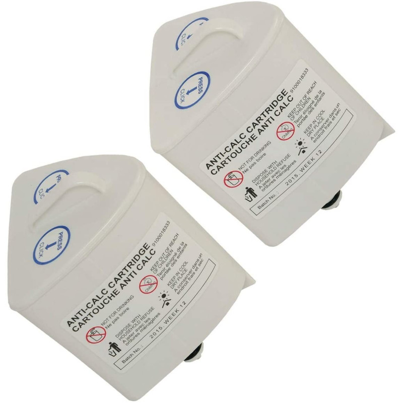 Lot de 2 cartouches anti-calcaire pour centrale vapeur SIMPLY and PURELY Tefal - Moulinex