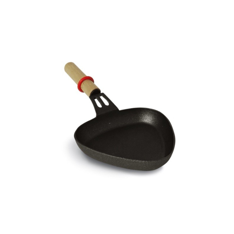 Poêlon triangulaire avec manche en bois pour appareil à raclette Lagrange